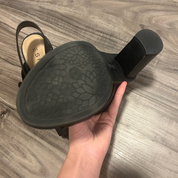 Esprit Black Strappy Heels (7) - Picture 3 of 5